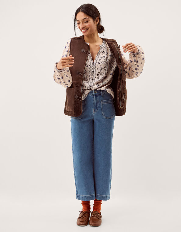 Bonny Print Blouse, Ivory (IVORY), large