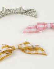 6-Pack Meri Meri Gingham Hair Bows, , large