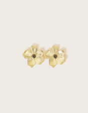Embellished Flower Earrings, , large
