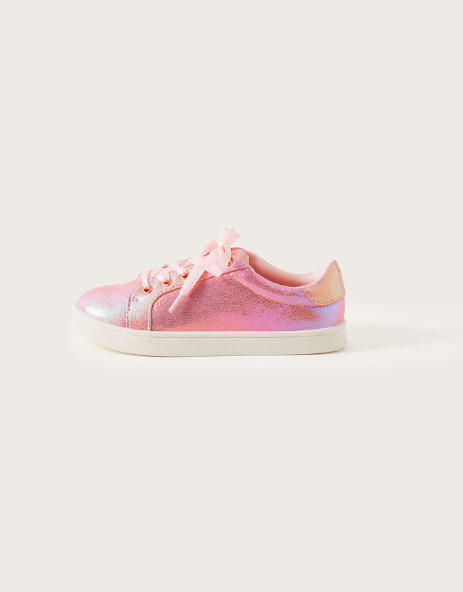 Shimmer Rainbow Padded Trainers, Multi (MULTI), large