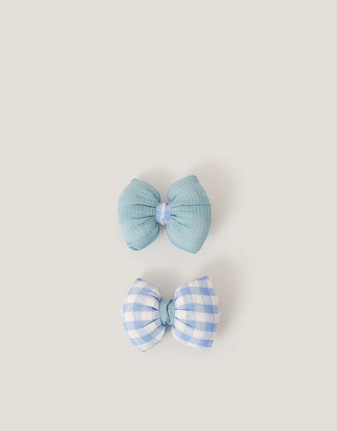 2-Pack Puffy Bow Hair Clips, , large