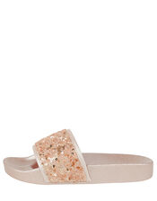 Dazzle Sequin Sliders, Pink (PALE PINK), large