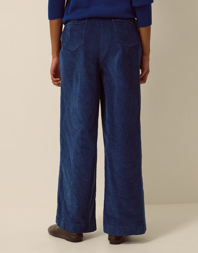 Lucy Corduroy Wide Leg Trousers, Blue (COBALT), large