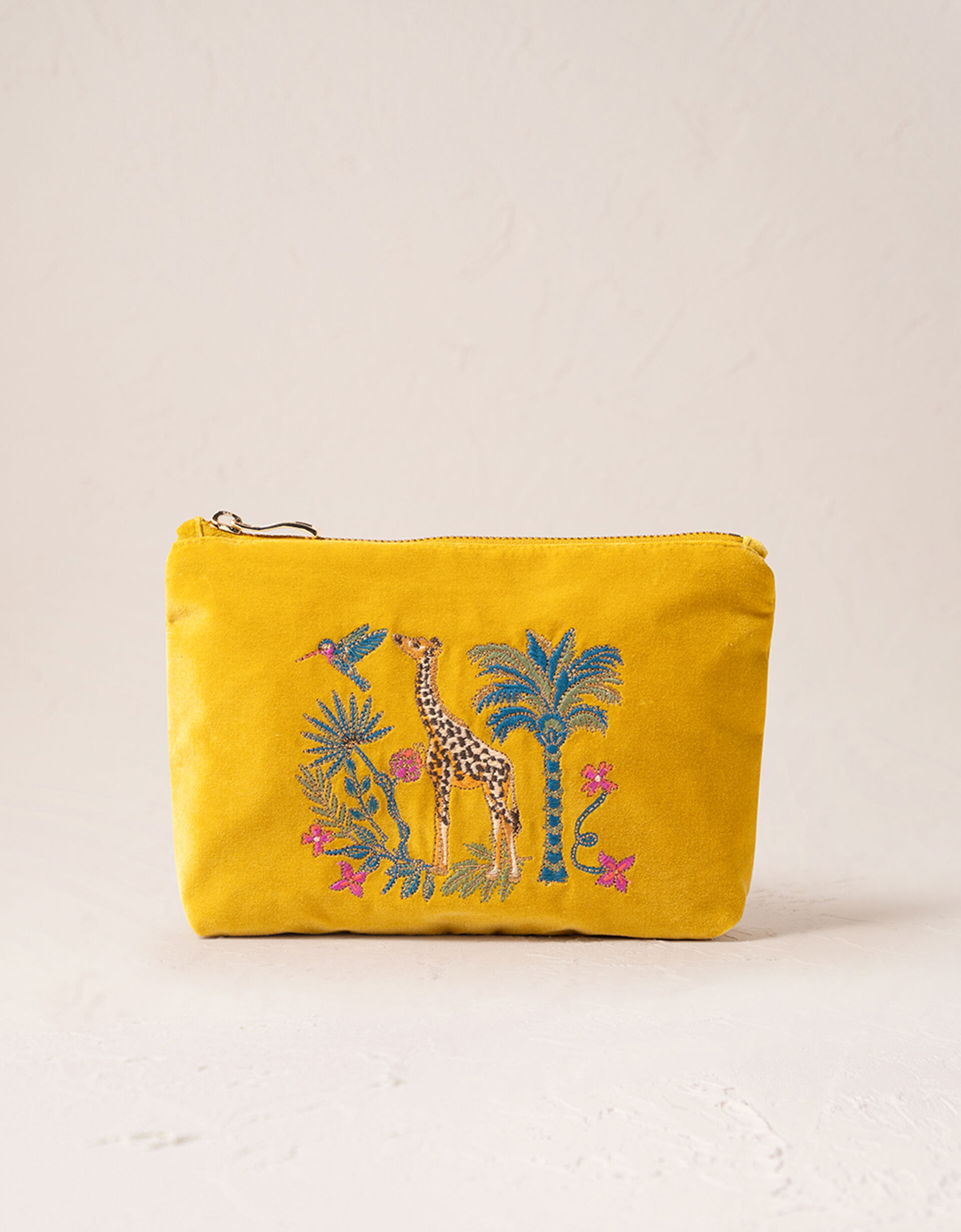 Elizabeth Scarlett Wild Giraffe Palm Mini Pouch