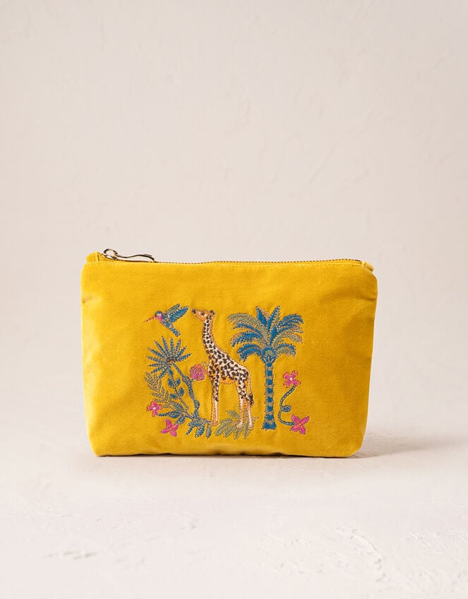 Elizabeth Scarlett Wild Giraffe Palm Mini Pouch, , large