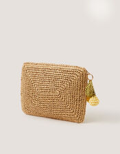 Darla Lemon Crochet Pouch, , large