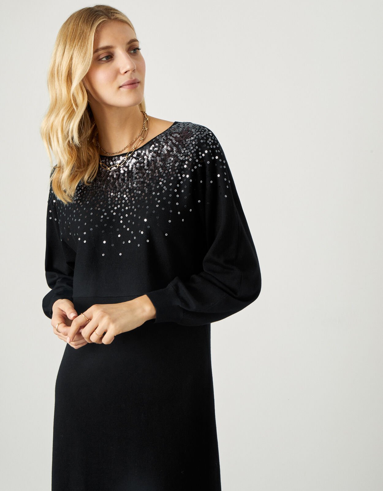Sparkle jumper dress top