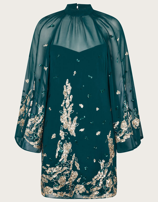 Avery Embellished Tunic Dress, Green (GREEN), large
