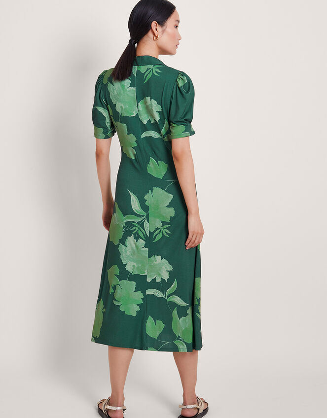 Zannah Print Shirt Dress, Green (GREEN), large