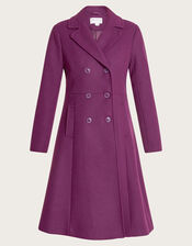 Danielle Skirted Coat, Red (BERRY), large