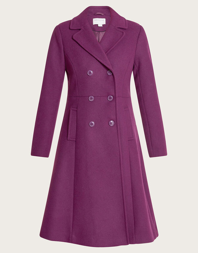 Danielle Skirted Coat, Red (BERRY), large