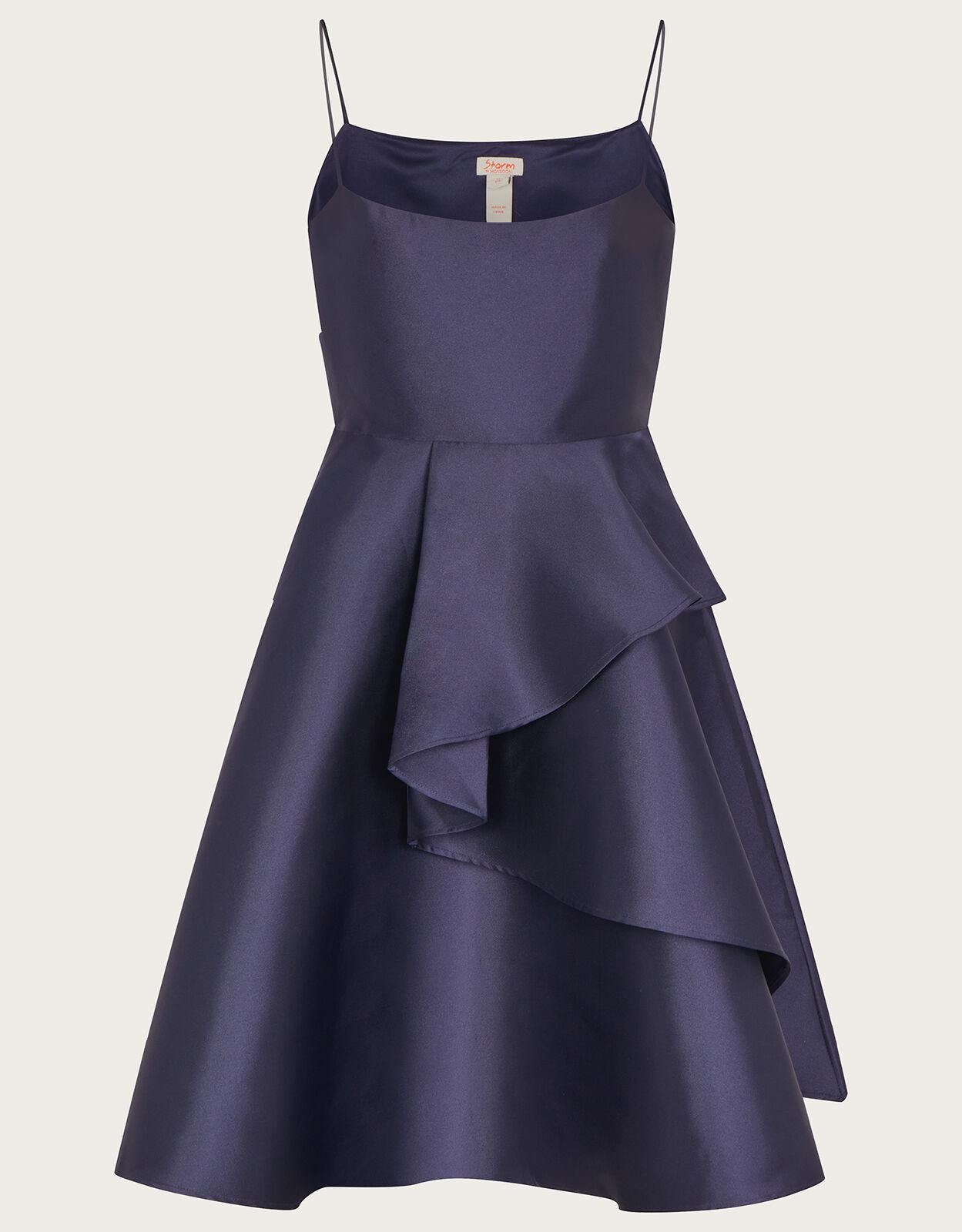 Structured Asymmetric Prom Dress Blue