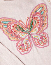 Butterfly Long Sleeve Top, Purple (LILAC), large