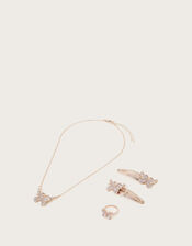 Pearly Butterfly Hair and Jewellery Set, , large