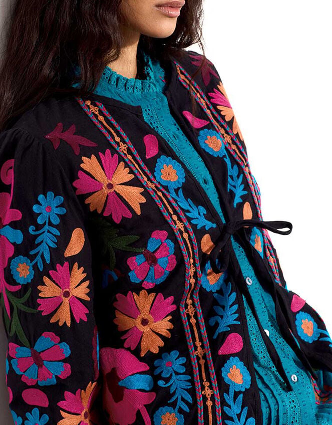 East Marissa Embroidered Jacket, Black (BLACK), large