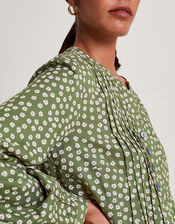 Sancha Floral Print Top, Green (GREEN), large