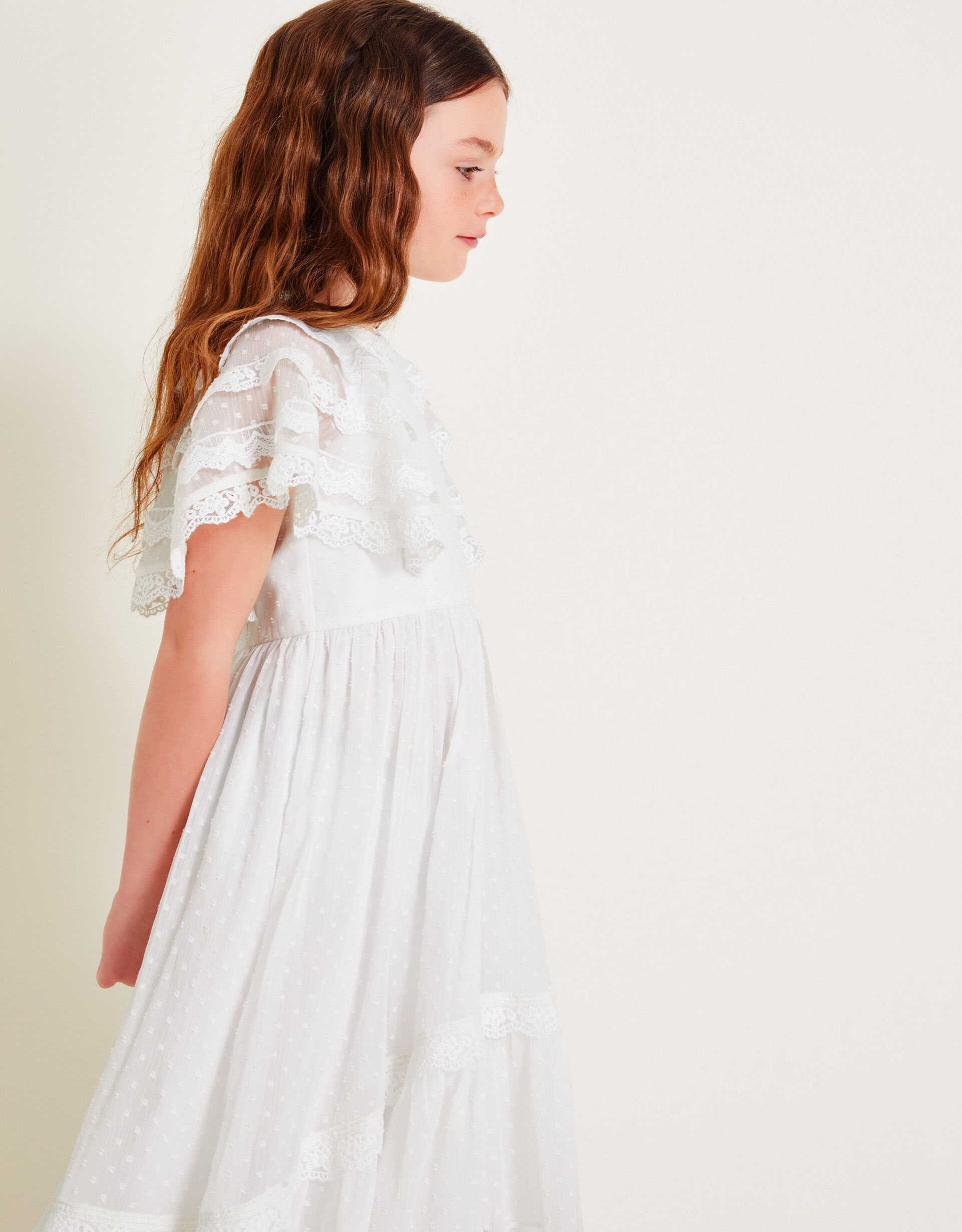 Lilibet Boho Dress Ivory Girls Dresses Monsoon UK