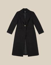 Celia Wool Blend Coat, Black (BLACK), large