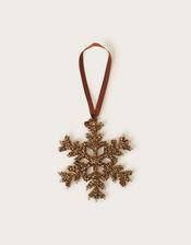 Snowflake Hanging Decoration, Gold (GOLD), large