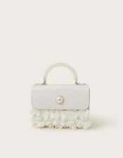 Shimmery Petal Pearl Handbag, , large