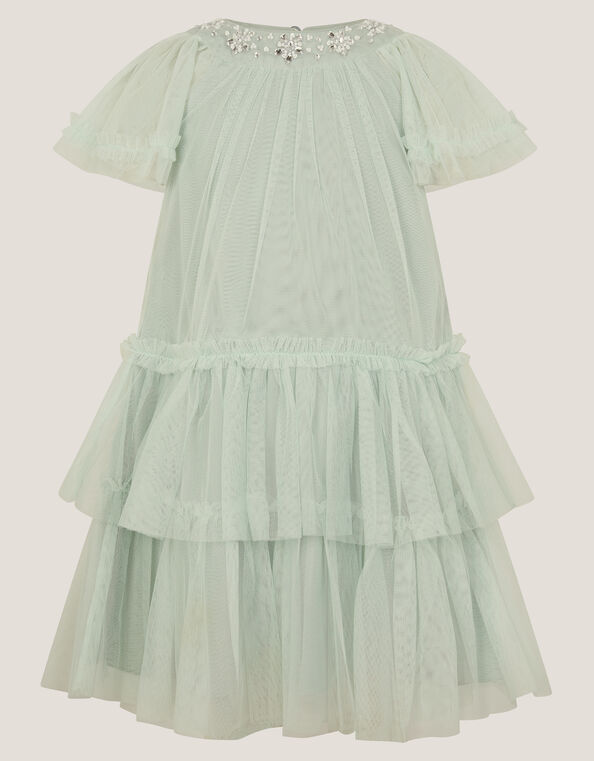 Anastasia Embellished Tulle Party Dress, Green (SAGE), large