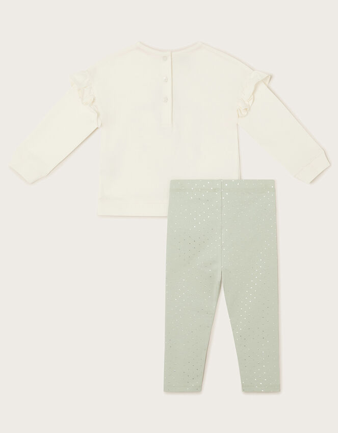 Baby Fairy Sweatshirt and Leggings Set, Green (GREEN), large