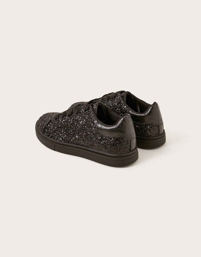 Glitter Trainers Black | Girls' Flat Shoes | Monsoon UK.