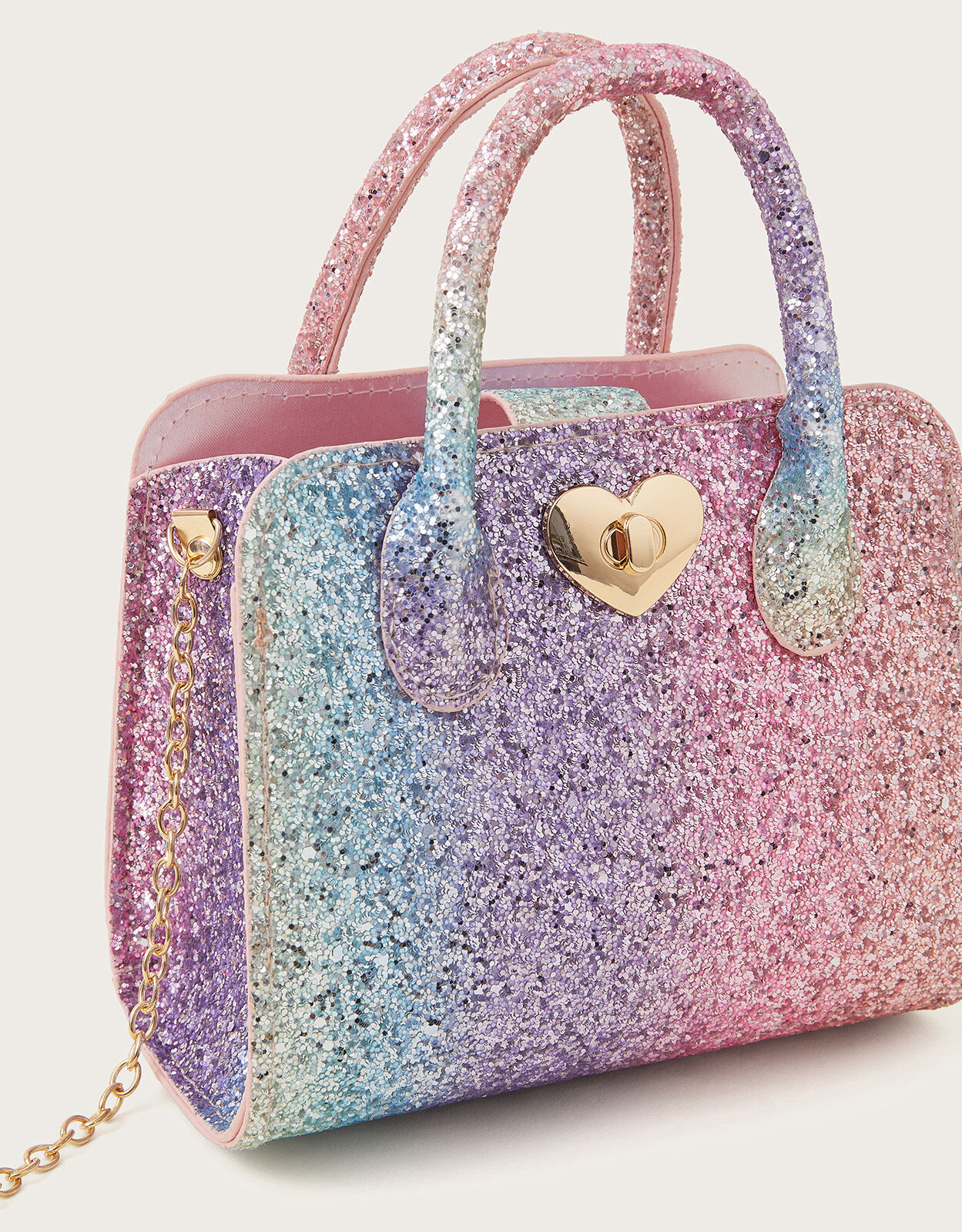 Rainbow Glitter Tote Bag