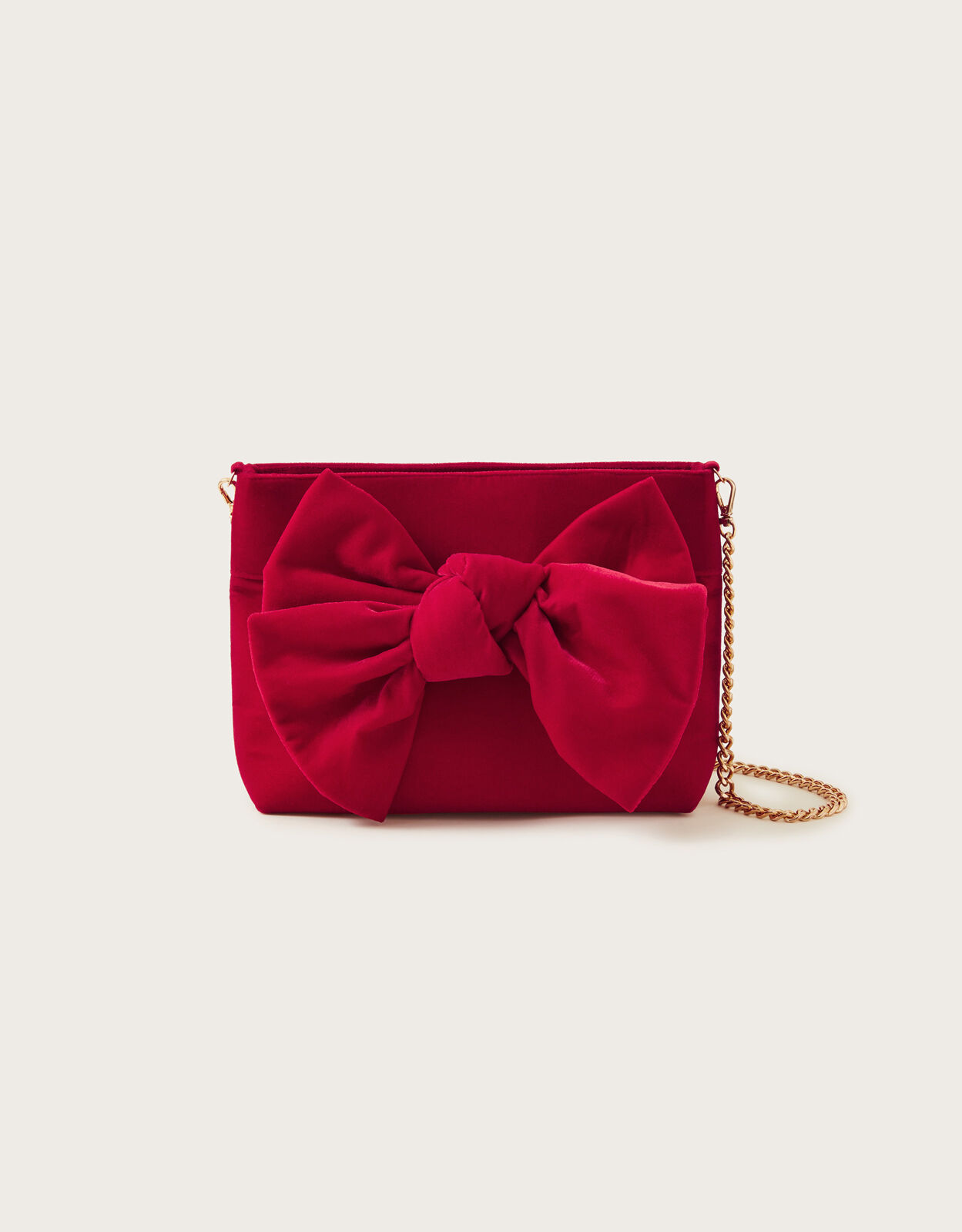Red shop bow bag