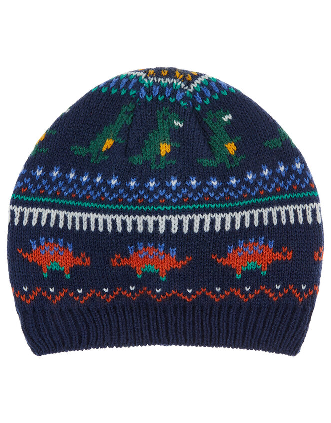 Dinosaur Fairisle Knit Beanie, Multi (MULTI), large