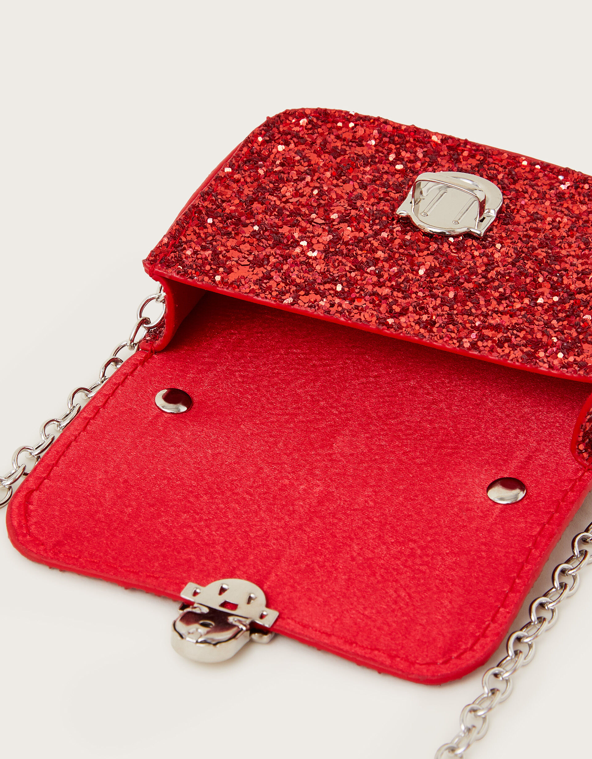 Red glitter handbag online