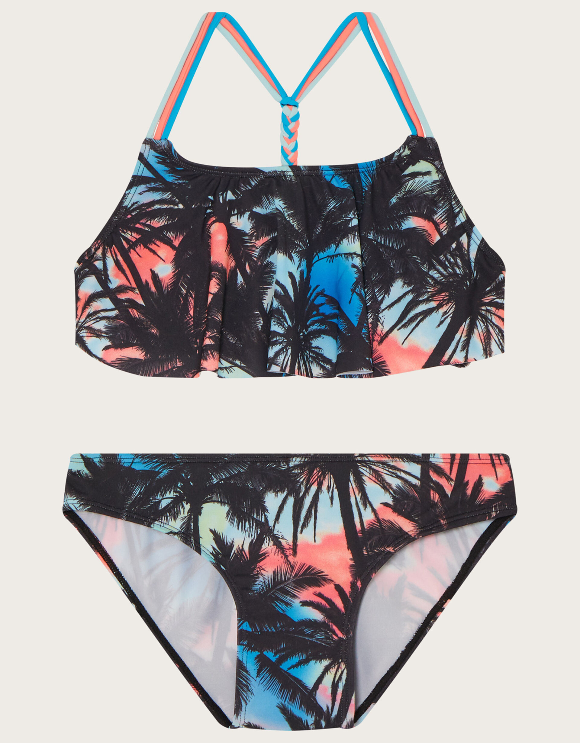 Girls Apple Love Frill Bikini Set