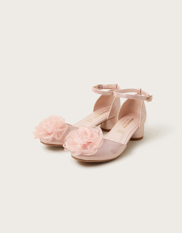 Two-Part Floral Heels, Pink (PINK), large