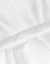 Henrietta Pearl Bodice Dress, White (WHITE), large