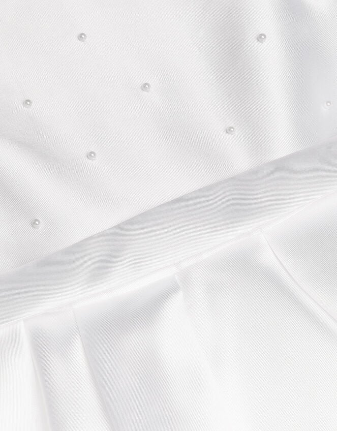 Henrietta Pearl Bodice Dress, White (WHITE), large