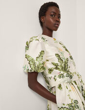 Anne Floral Puff Sleeve Jacket, Cream (CREAM), large