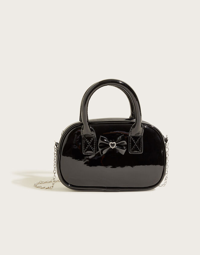 Patent Bow Tote Bag, , large