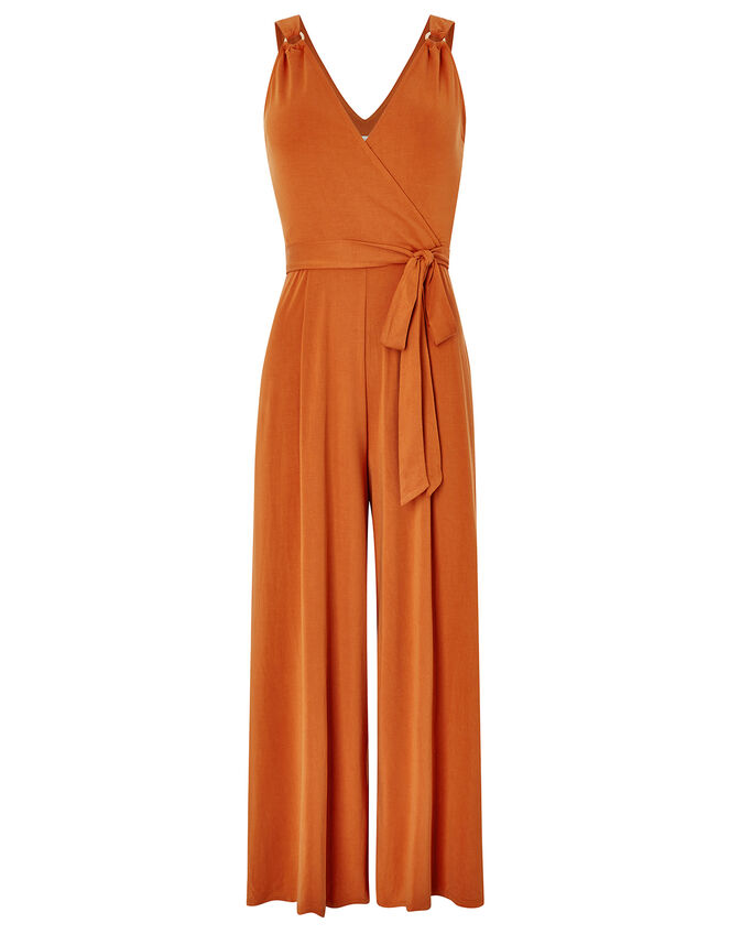 Cooper Jersey Cupro Jumpsuit, Orange (ORANGE), large