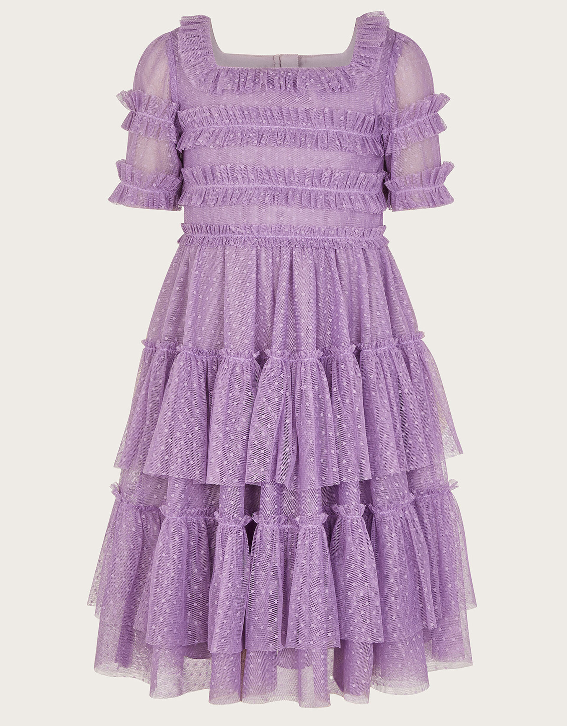 Purple Touch Girls Dress main image 1
