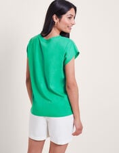 Garcia Cutwork T-Shirt, Green (GREEN), large