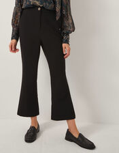 Blake Crop Flare Trousers, Black (BLACK), large