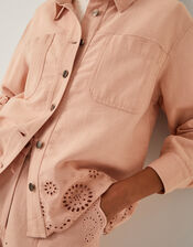 Belle Broderie Shacket, Pink (PINK), large