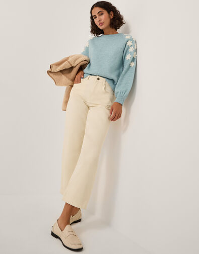 Betty High Waist Barrel Jeans, Natural (ECRU), large