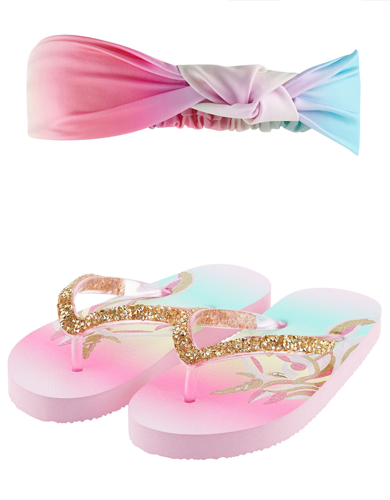 Rainbow unicorn sandals hotsell