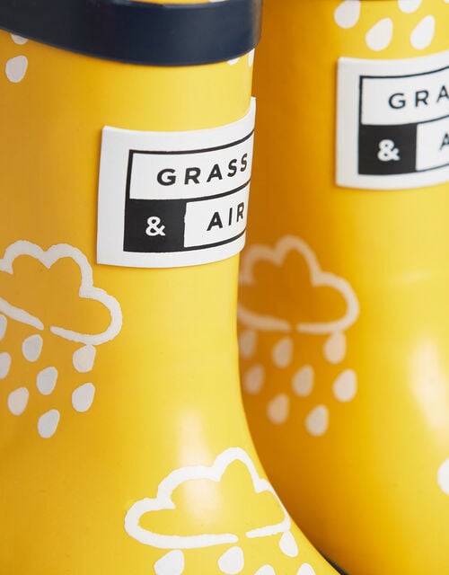 Grass & Air Colour-Revealing Wellies, Yellow (YELLOW), large