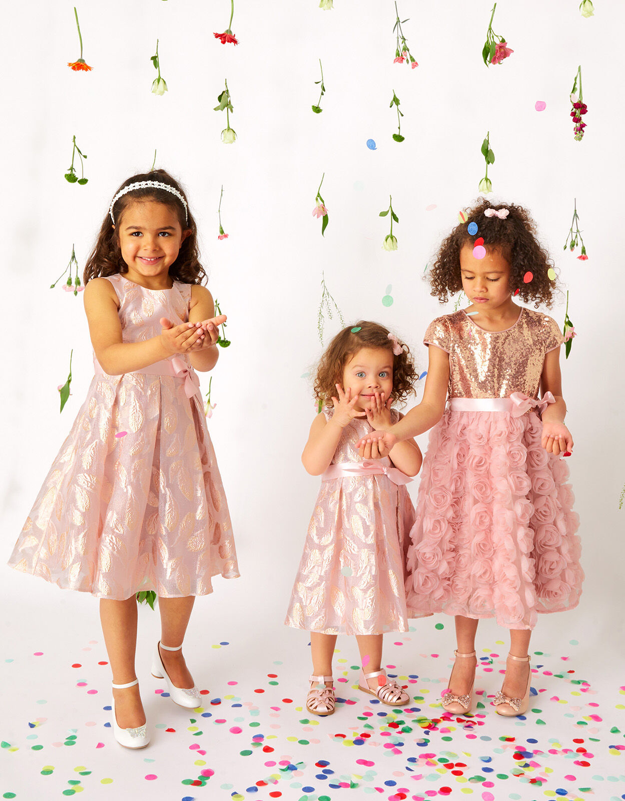 Girls sales jacquard dress