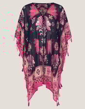 Abbie Floral Print Mini Kaftan, , large