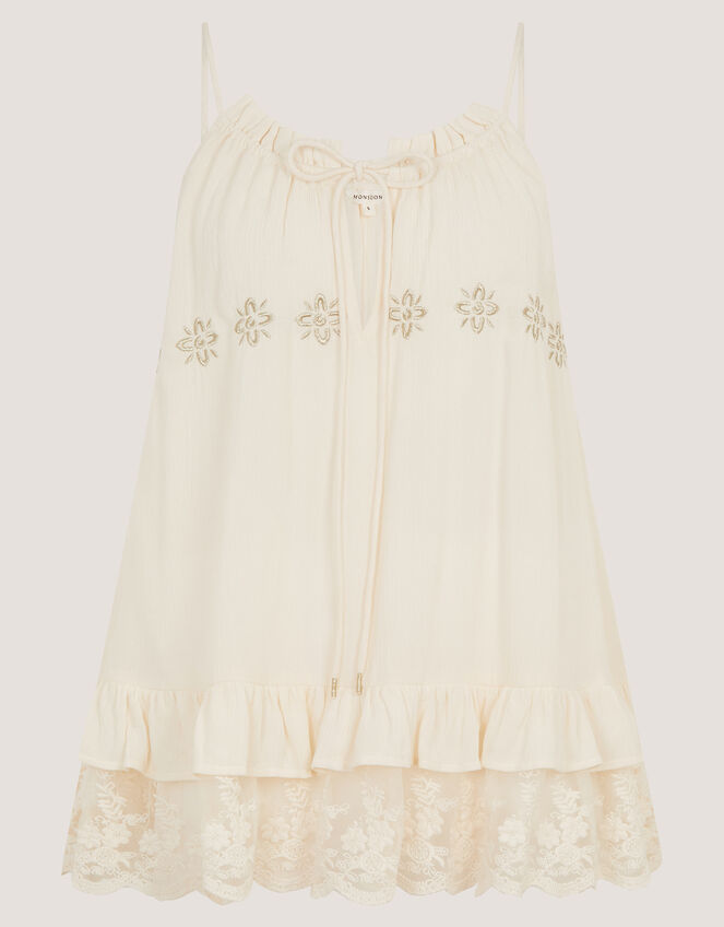 Tessa Lace Swing Top, Ivory (IVORY), large