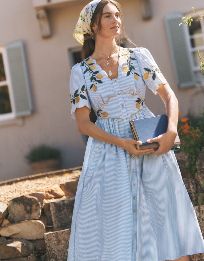 blue dress monsoon Buy Monsoon Blue Amelie Cape Sleeve Chiffon Maxi Dress from Next USA