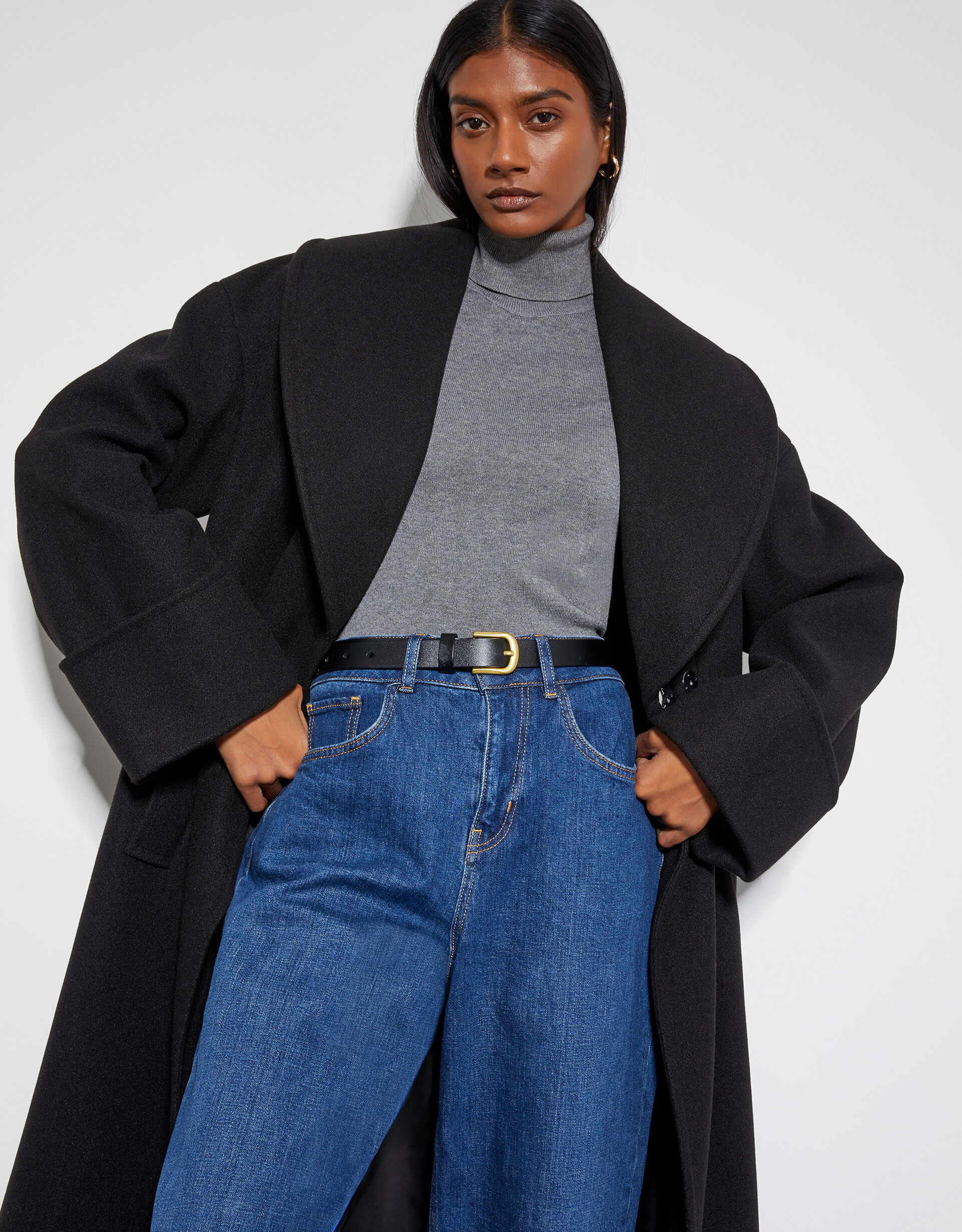 Carrie Shawl Coat Black Women s Coats Monsoon UK